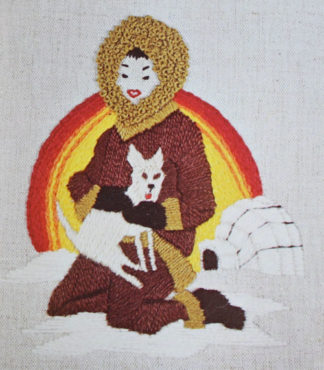 Eskimo Embroidery Design "Alaska" - orangedogcrafts.com
