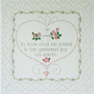 Wedding Embroidery Dimensions Candlewicking Kit Hearts of Love