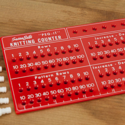 Susan Bates "Peg-It" Knitting Counter (Red)