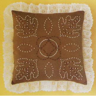 Candlewicking Embroidery Kit Sandalwood Pillow M.H. Yarns #CW10