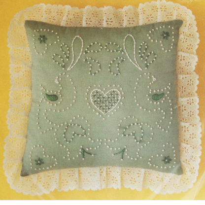 Candlewicking Kit Willow Green Pillow M.H. Yarns #CW11
