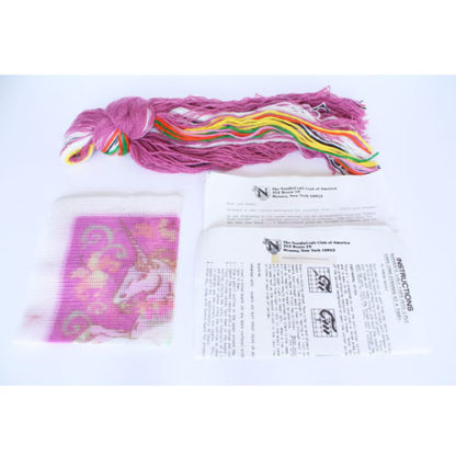 Unicorn Needlepoint Kit Purple Rain