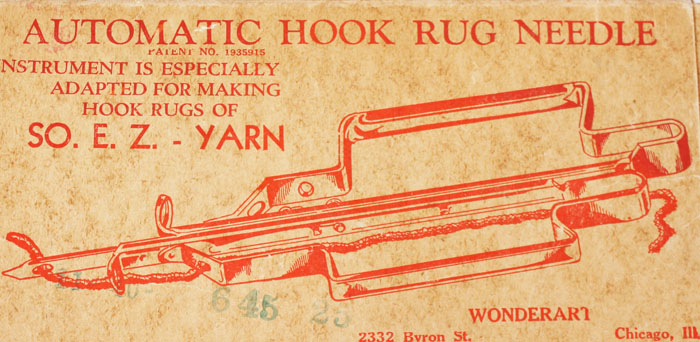 Automatic Rug Hook Threading Illustration