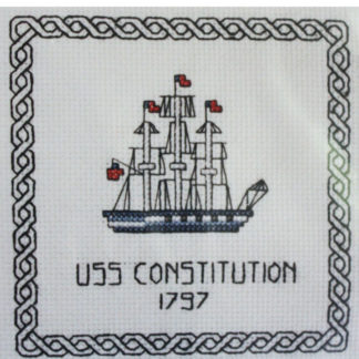 Battle Ship Cross Stitch Kit U.S.S. Constitution