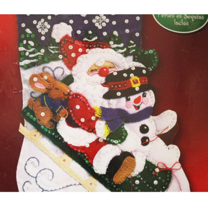 Janlynn Christmas Stocking Kit ~ #090-0051 Christmas Fun