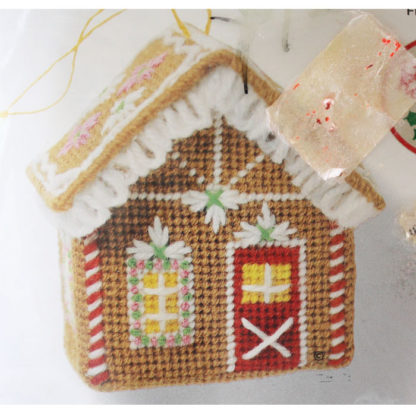 Needlepoint Christmas Ornament Kit #5052 Gingerbread House