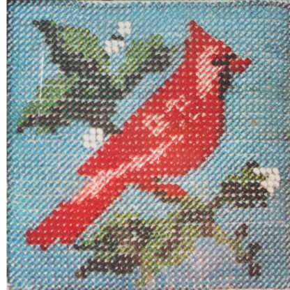 Bead Embroidery Cardinal Picture Needlepoint Kit #1505