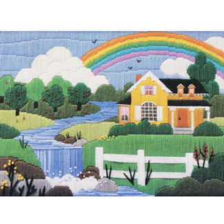 Longstitch Needlepoint Kit The Creative Circle "Summer Rainbow" - orangedogcrafts.com