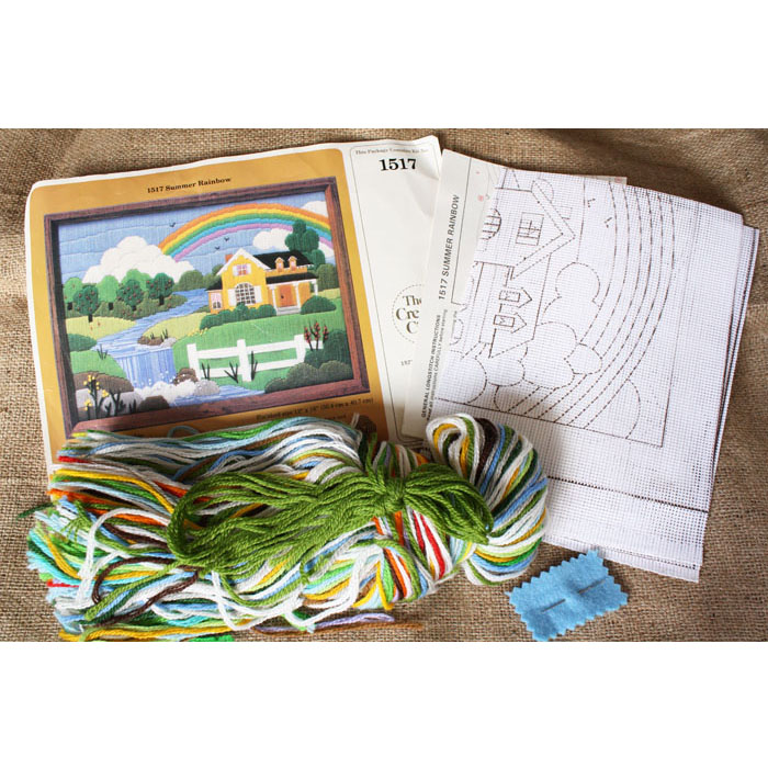 Longstitch Needlepoint Kit - Buy Vintage Patterns | orangedogcrafts.com
