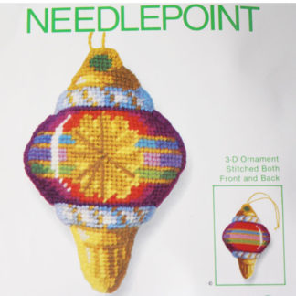 Jiffy Needlepoint Ornament Kit Old Fashioned Ornament #5060