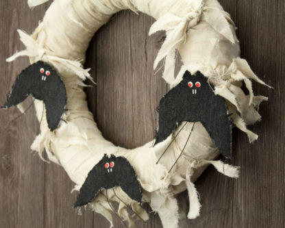 Bats Halloween Wreath