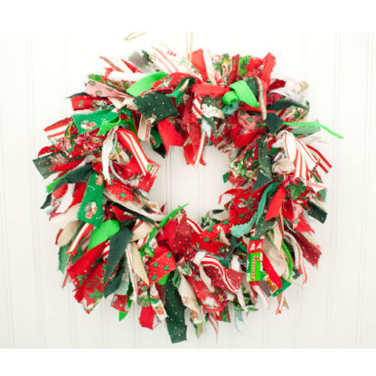 Christmas Rag Wreath