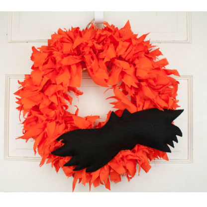 Custom Halloween Bat Wreath