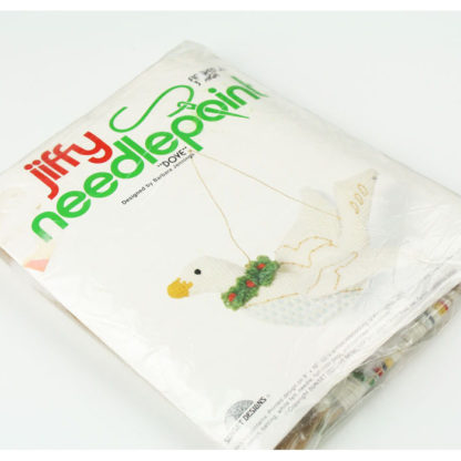 Sunset Designs Jiffy Needlepoint Ornament Kit #5047 “Dove” (1980)