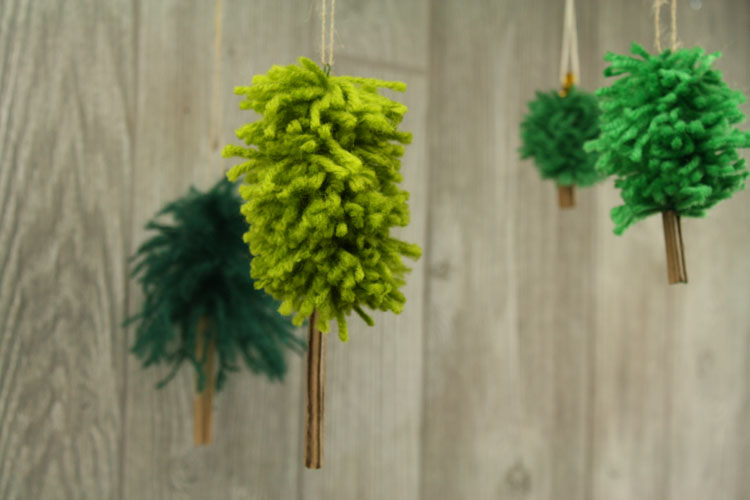 Yarn Tree Ornaments