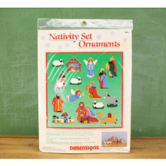 Dimensions Christmas Nativity Ornaments Pattern Plastic Canvas Needlepoint Kit #9064