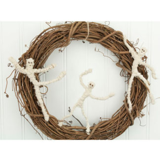 Mummy Halloween Wreath