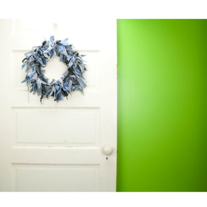 Denim Mix Rag Wreath