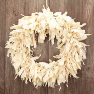 15" Vintaged Rag Wreath