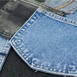 Denim Jean Pockets "Denim Mix" - orangedogcrafts.com